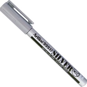 Artline 0.8 mm Yaldızlı Yuvarlak Uçlu Markör Gümüş Davetiye Kalemi