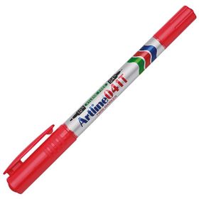 Artline 041T Kırmızı Çift Uçlu Permanent Markör Kalem
