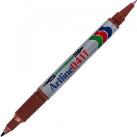 Artline 041T Twin 0.4-1.0 mm Kahverengi Marker Çift Uçlu Permanent Markör Kalem