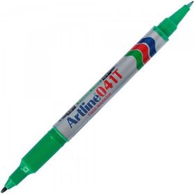 Artline 041T Twin Marker Çift Uçlu 0.4-1.0 mm Yeşil Permanent Markör Kalem