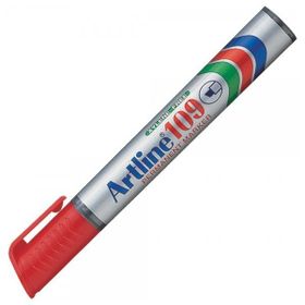 Artline 109 2.0-5.0 mm Kırmızı Permanent Kesik Uç Markör Kalem