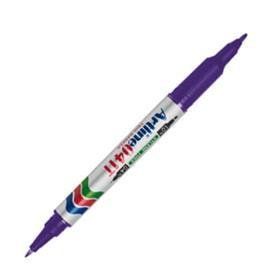 Artline 119816 Keçe Uç Kalem Çift Uçlu N:041T 0.4 ve 1 mm Mor Twin Marker