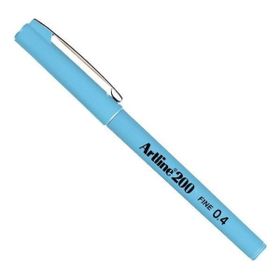 Artline 200N Uç 0.4 mm Açık Mavi Fine Keçe Uçlu Yazı Kalemi