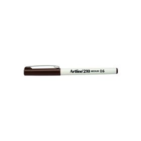 Artline 210 0.6 mm Medium Liner Koyu Kahverengi Keçe Uçlu Kalem