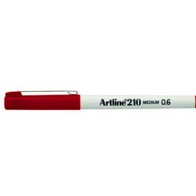 Artline 210N 0.6 mm Koyu Kırmızı Keçe Uçlu Yazı Kalemi
