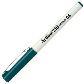 Artline 210N Yazı Kalemi Uç 0.6 mm Koyu Yeşil Keçe Uçlu Kalem