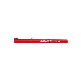 Artline 220 Super Fine 0.2 mm Kırmızı Keçe Uçlu Kalem