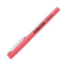 Artline 220N 0.2 mm Pembe Super Fine İnce Keçe Uçlu Yazı Kalemi