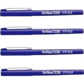 Artline 220N Super Fıne 0.2 MM 4 Adet Mor Keçe Uçlu Kalem