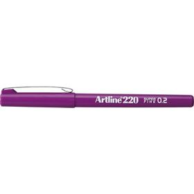Artline 220N Super Fine İnce 0.2 mm Magenta Keçe Uçlu Yazı Kalemi