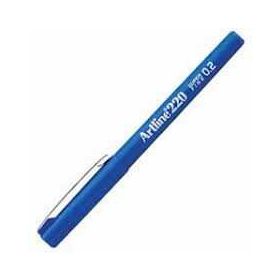 Artline 220N Super Fine İnce 0.2 mm Mavi Keçe Uçlu Yazı Kalemi