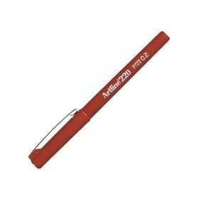 Artline 220N Super Fine İnce Uç 0.2 mm Kırmızı Keçe Uçlu Yazı Kalemi