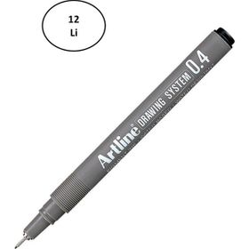 Artline 234 0.4 mm 12'li Siyah Çizim Kalemi