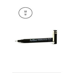 Artline 235 0.5 MM 12'li Siyah Çizim Kalemi