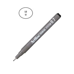 Artline 237 0.7 mm 12'li Siyah Çizim Kalemi