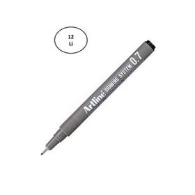 Artline 237 0.7 mm 12'li Siyah Çizim Kalemi
