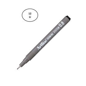 Artline 238 0.8 mm Siyah 12'li Çizim Kalemi