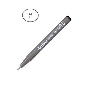 Artline 238 0.8 mm Siyah 12'li Çizim Kalemi
