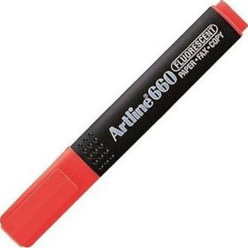 Artline 660 10-40 mm Kırmızı Kesik Uç Fosforlu Kalem