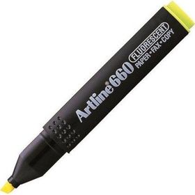 Artline 660 10-40 mm Koyu Sarı Kesik Uç Fosforlu Kalem