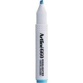 Artline 660 10-40 mm Mavi Kesik Uç Fosforlu Kalem