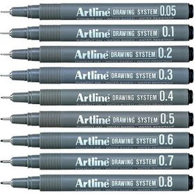 Artline 9'lu Set Siyah Drawıng System Çizim Kalemi