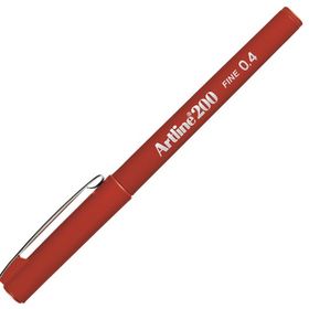 Artline A-EK-200N Fine 200N 0.4 Koyu Kırmızı Fineliner Kalem