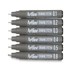 Artline Draving 231 0,1mm Siyah Teknik Çizim Kalemi