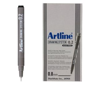 Artline Draving 232 0,2mm 12'li Siyah Teknik Çizim Kalemi