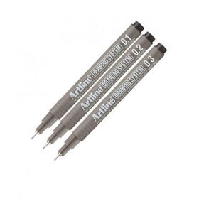 Artline Drawing 0.1-0.2-0.3 mm Siyah 3 Adet Teknik Çizim Kalemi