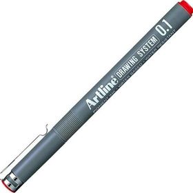 Artline Drawing System 0.1 mm Kırmızı Teknik Çizim Kalemi