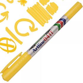 Artline Ek-041T İki Uçlu Permanent Sarı Markör