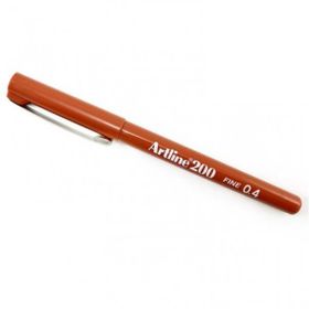 Artline EK-200 Fineliner 0.4 mm Kahverengi 12'li İnce Uçlu Keçeli Kalem