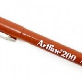 Artline EK-200 Fineliner 0.4 mm Kahverengi 12'li İnce Uçlu Keçeli Kalem