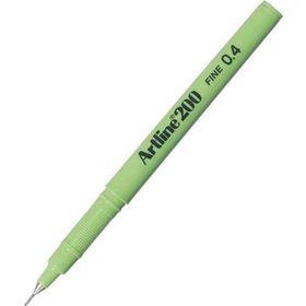 Artline EK-200 Fineliner 0.4 mm Sarımsı Yeşil 12'li İnce Uçlu Keçeli Kalem