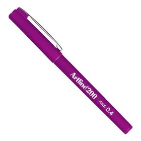 Artline EK-200N 0.4 mm Eflatun 12 Adet Keçe Uçlu Kalem