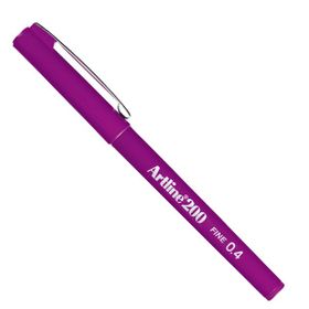Artline EK-200N 0.4 mm Eflatun Fineliner