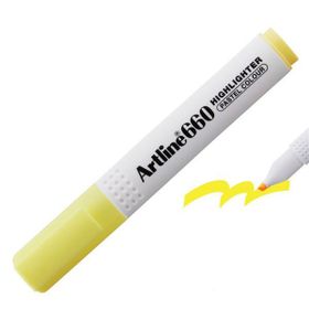 Artline EK-660N Kesik Uç 1.0-4.0 mm Pastel Sarı Fosforlu Kalem