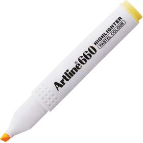 Artline EK-660N Kesik Uç 1.0-4.0 mm Pastel Sarı Fosforlu Kalem