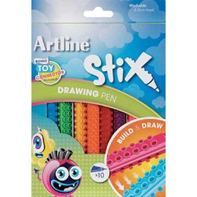 Artline ETX-F 12W Stix Brush Boya Kalemi Seti