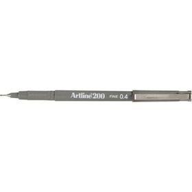 Artline Fineliner 0.4 mm Gri İnce Uçlu Keçeli Kalem