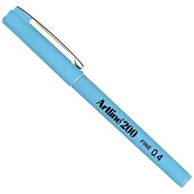 Artline Fineliner 200 0.4 mm Açık Mavi İnce Uçlu Yazı ve Çizim Kalemi