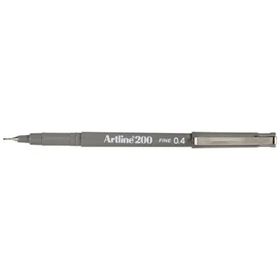 Artline Fineliner 200 0.4 mm Gri İnce Uçlu Yazı ve Çizim Kalemi