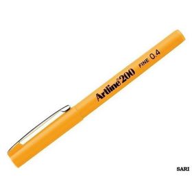 Artline Fineliner 200 0.4 mm Sarı İnce Uçlu Yazı ve Çizim Kalemi