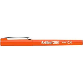 Artline Fineliner 200 0.4 mm Turuncu İnce Uçlu Yazı ve Çizim Kalemi