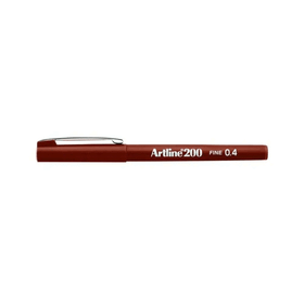 Artline Fineliner Kahverengi İnce 0.4 mm Keçe Uçlu Kalem
