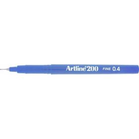 Artline İnce Uçlu Yazı Ve Çizim Kalemi Fineliner 0.4 MM Koyu Royal Mavi EK-200 (12 Li Paket)