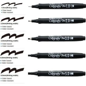 Artline Supreme 1.0-2.0-3.0-4.0-5.0 mm Siyah Kesik Uç Kaligrafi Kalemi