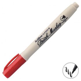 Artline Supreme Brush Kırmızı Uçlu Kalem