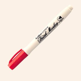 Artline Supreme Brush Markör Kırmızı Fırça Uçlu Kalem